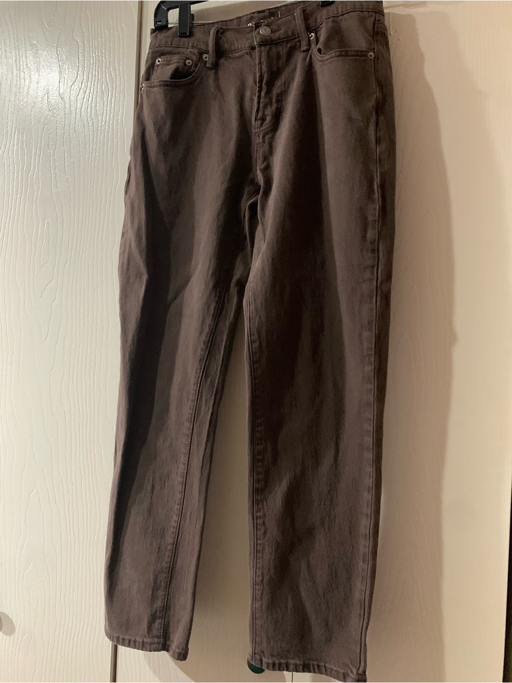 Men's Brown Straight-Leg Jeans